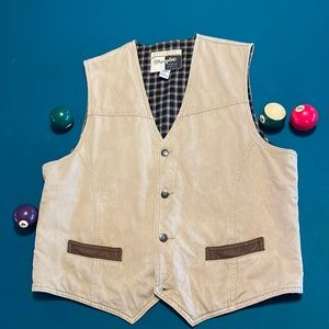 XL Woolrich Flannel-Lined Denim Vest